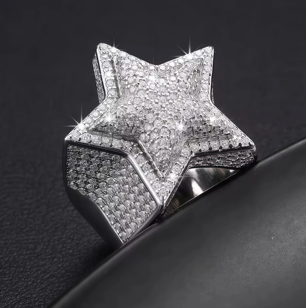 Star Moissanite Ring