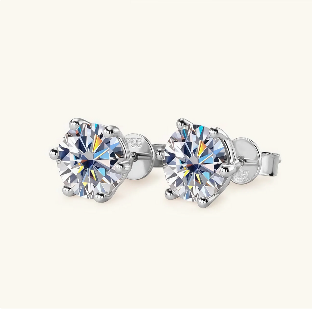 Moissanite Stud Earring