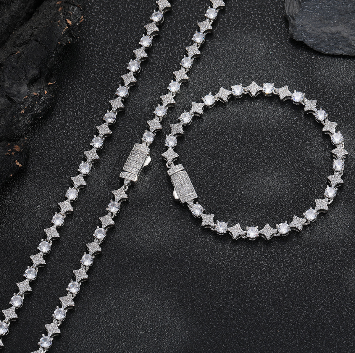 CZ Starstud Necklace