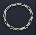 CZ 7mm Figaro Bracelet