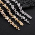 CZ flower Rope Chain