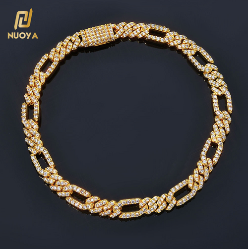 CZ 7mm Figaro Bracelet