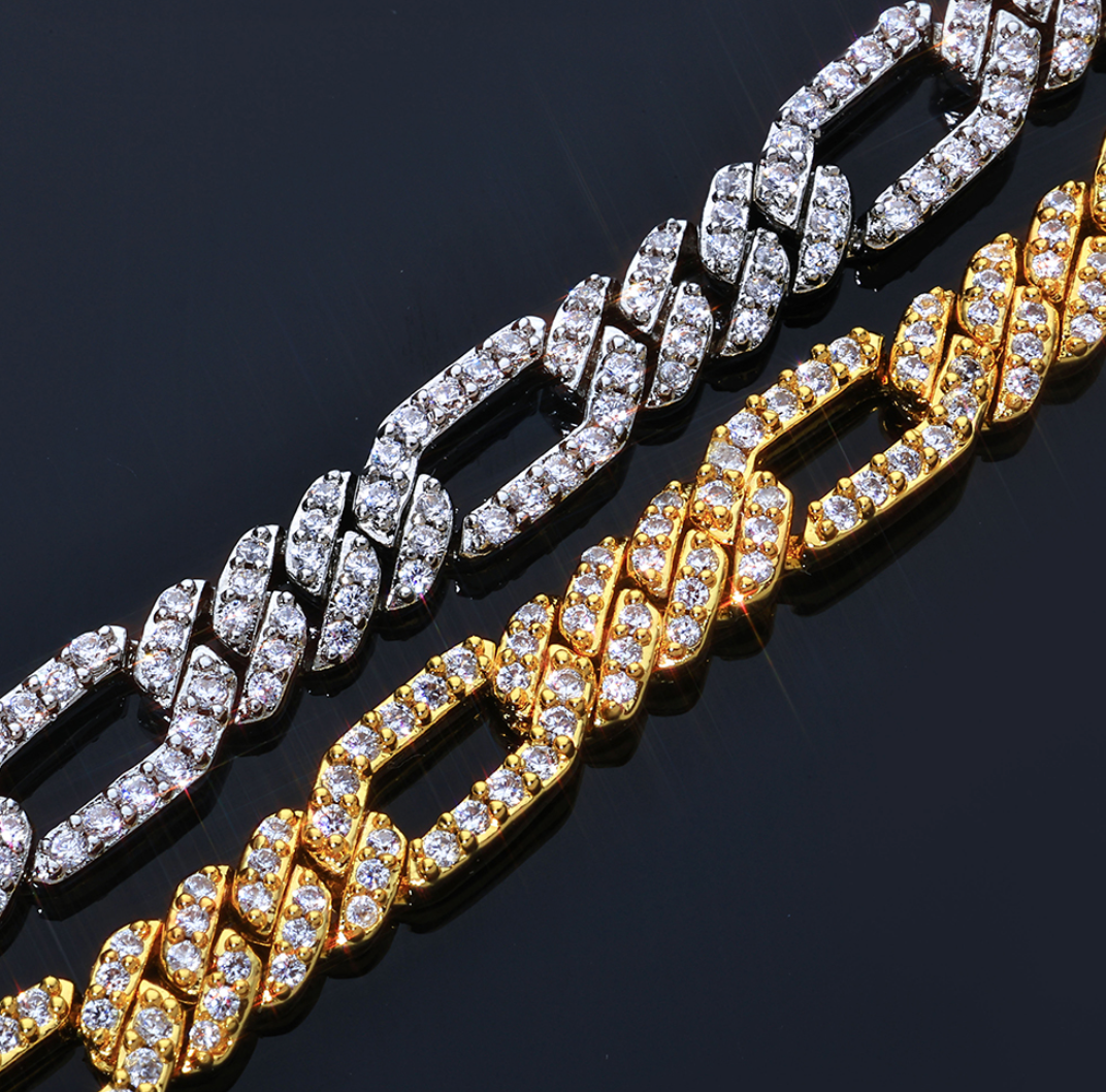 CZ 7mm Figaro Bracelet