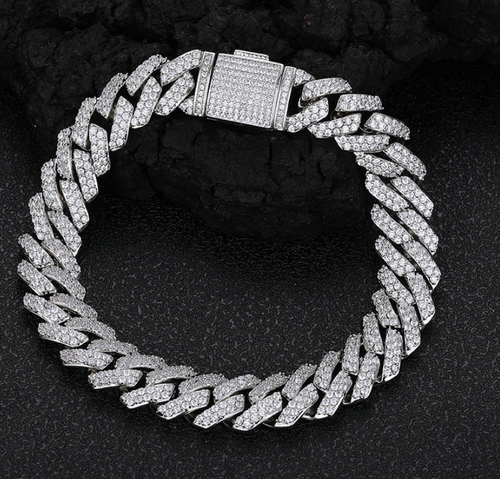 CZ 10mm Cuban Link Bracelet